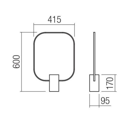 Redo 01-1227 - LED Stmívatelná stolní lampa DOM LED/21W/230V černá
