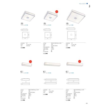 Redo 01-1233 - Koupelnové nástěnné svítidlo EGO 3xE14/28W/230V IP44