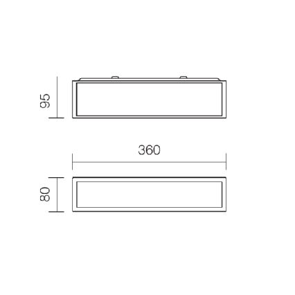 Redo 01-1234 - LED Koupelnové nástěnné svítidlo EGO LED/12W/230V 36 cm IP44 lesklý chrom