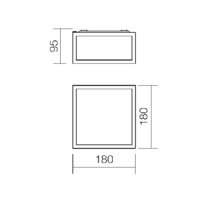 Redo 01-1236 - LED Koupelnové stropní svítidlo EGO LED/12W/230V IP44 lesklý chrom