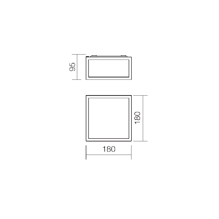 Redo 01-1236 - LED Koupelnové stropní svítidlo EGO LED/12W/230V IP44 lesklý chrom