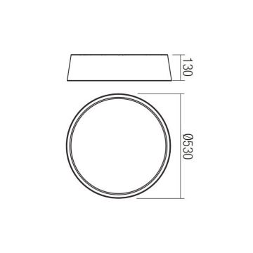 Redo 01-1360 - LED Stropní svítidlo NEXA 1xLED/35W/230V