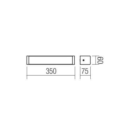 Redo 01-1423 - LED Koupelnové nástěnné svítidlo LEDO LED/8W/230V IP44