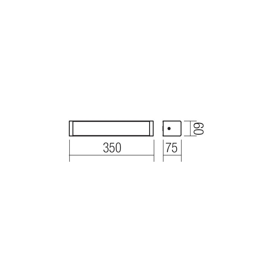 Redo 01-1423 - LED Koupelnové nástěnné svítidlo LEDO LED/8W/230V IP44