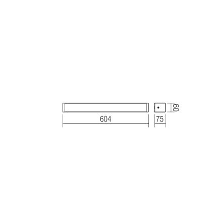 Redo 01-1424 - LED Koupelnové nástěnné svítidlo LEDO LED/16W/230V IP44