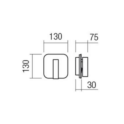 Redo 01-1491 - LED Nástěnné svítidlo QUDA LED/6W/230V + LED/3W CRI 90 bílá