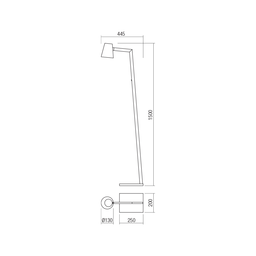 Redo 01-1556 - Stojací lampa MINGO 1xE27/42W/230V bílá