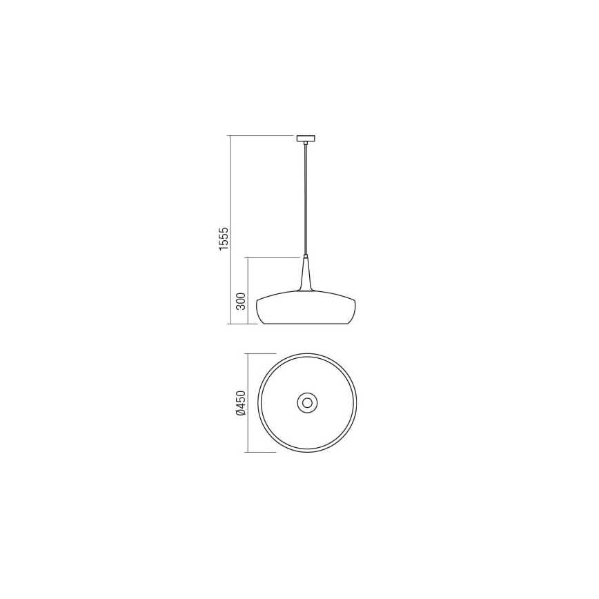 Redo 01-1613 - Lustr na lanku AGADIR 1xE27/42W/230V