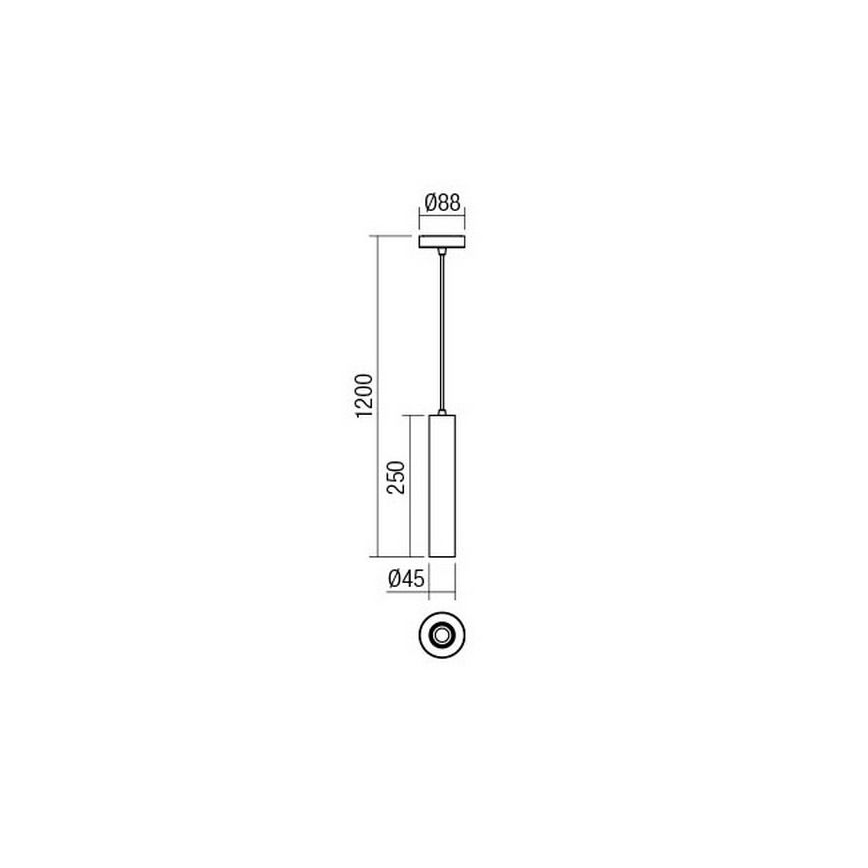 Redo 01-1662 - Lustr na lanku GOSSIP 1xE27/42W/230V