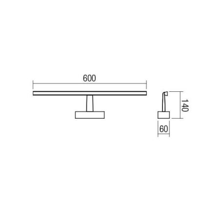 Redo 01-1674 - LED Koupelnové osvětlení zrcadla NEPTUNE LED/12W/230V IP44