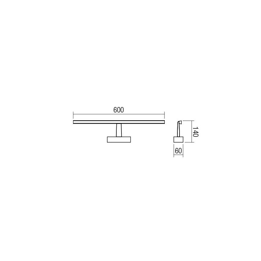 Redo 01-1674 - LED Koupelnové osvětlení zrcadla NEPTUNE LED/12W/230V IP44