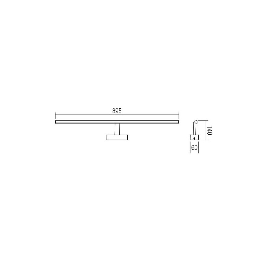 Redo 01-1675 - LED Koupelnové osvětlení zrcadla NEPTUNE LED/18W/230V IP44