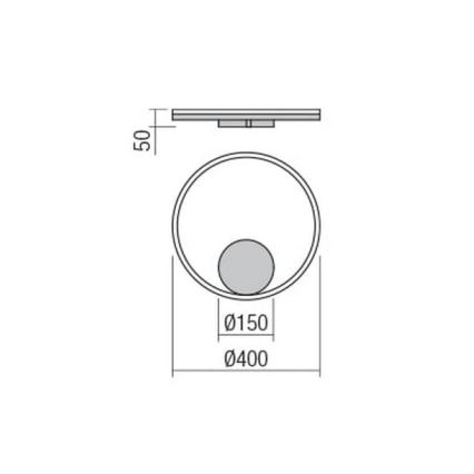 Redo 01-1699 - LED Nástěnné svítidlo ORBIT LED/28W/230V