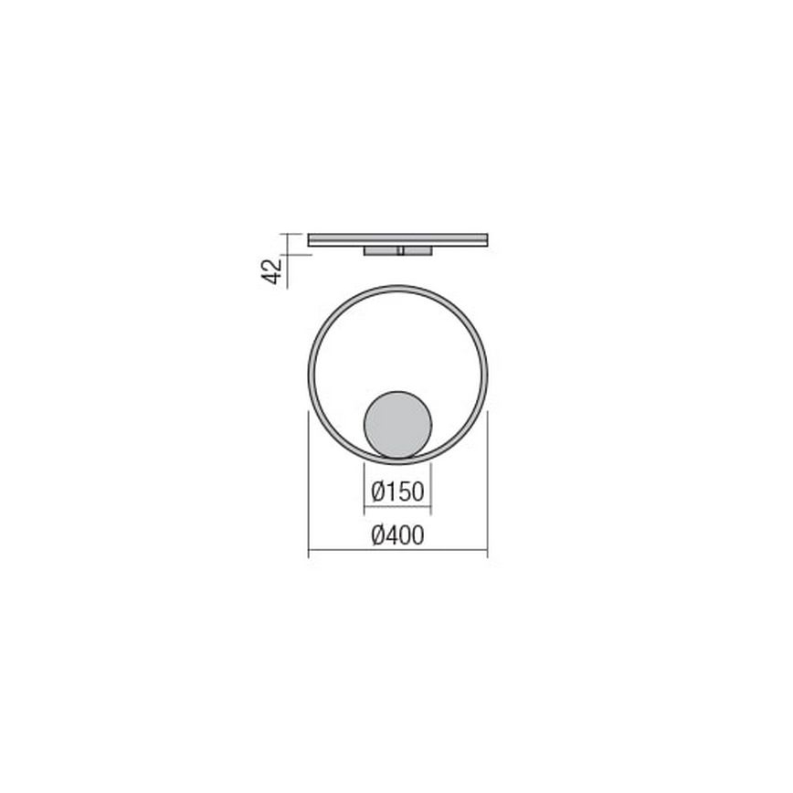 Redo 01-1701 - LED Nástěnné svítidlo ORBIT LED/28W/230V
