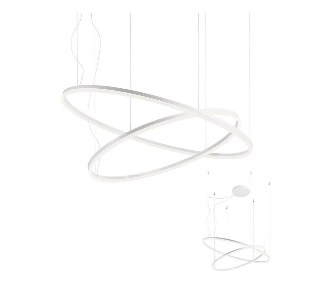 Redo Redo 01-1720 - LED Lustr na lanku ORBIT LED/42W + LED/66W/230V bílá UN0380
