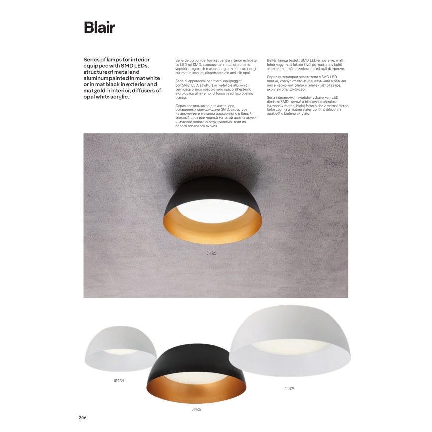 Redo 01-1732 - LED Lustr na lanku BLAIR LED/55W/230V 3000K bílá