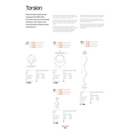 Redo 01-1790 - LED Stmívatelné nástěnné svítidlo TORSION LED/27W/230V bronz