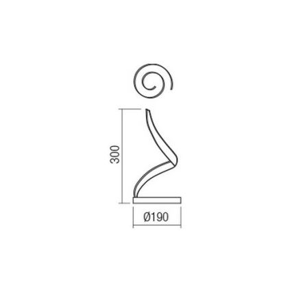 Redo 01-1815 - LED Stolní lampa TORSION LED/11W/230V bílá