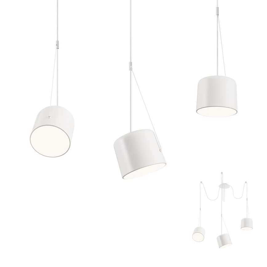 Redo 01-1825 - Lustr na lanku DODO 3xE27/15W/230V pavouk bílá