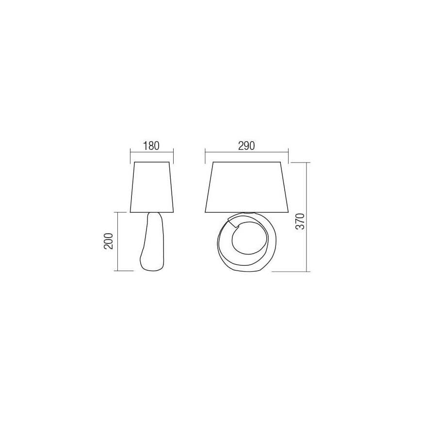 Redo 01-1837 - Stolní lampa LUA 1xE27/42W/230V