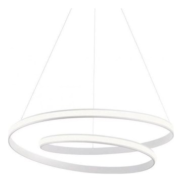 Redo 01-1890 - LED Stmívatelný lustr na lanku TORSION LED/35W/230V 4000K pr. 75 cm bílá