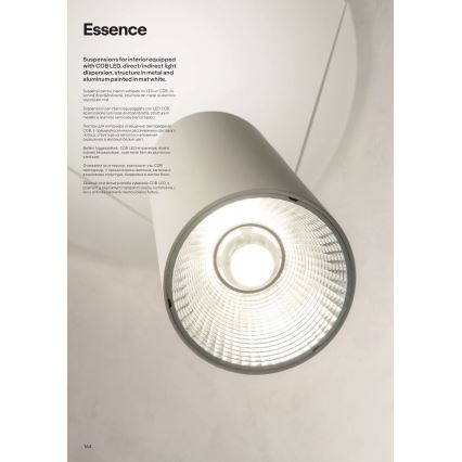 Redo 01-1971 - LED Stmívatelný lustr na lanku ESSENCE LED/36W/230V CRI 90 3000K bílá