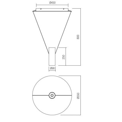Redo 01-1971 - LED Stmívatelný lustr na lanku ESSENCE LED/36W/230V CRI 90 3000K bílá