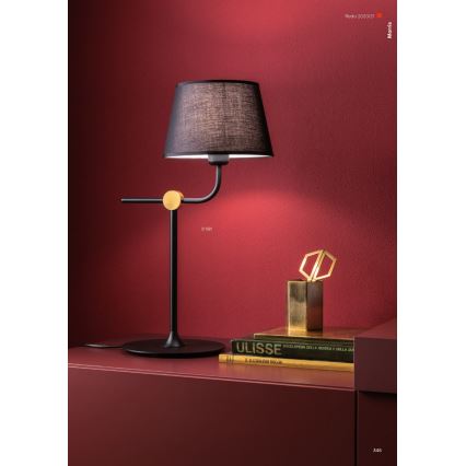 Redo 01-1981 - Stolní lampa MORRIS 1xE27/42W/230V černá