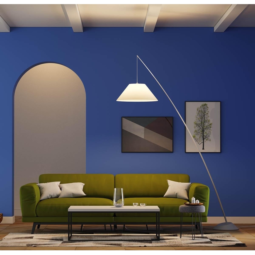 Redo 01-1988 - Stojací lampa FISHER 1xE27/42W/230V bílá