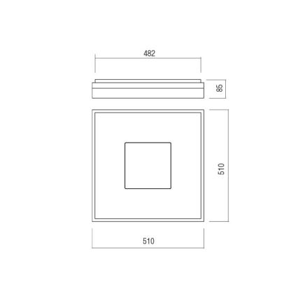 Redo 01-2000 - LED Stmívatelné stropní svítidlo MAYA LED/55W/230V 51x51 cm zlatá