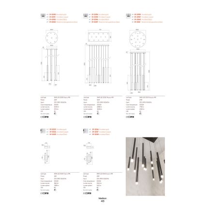 Redo 01-2035 - LED Nástěnné svítidlo MADISON 4xLED/4W/230V černá