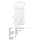 Redo 01-2057 - LED Lustr na lanku MADISON 14xLED/4W/230V lesklý chrom/černá/měď