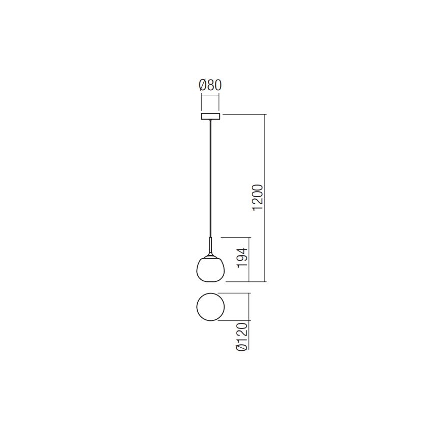 Redo 01-2081 - Lustr na lanku KIWI 1xG9/40W/230V pr. 12 cm lesklý chrom/bílá