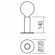 Redo 01-2131 - Dotyková stolní lampa RIVET 1xE27/42W/230V měď