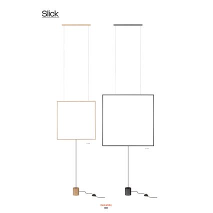 Redo 01-2197 - LED Stojací lampa SLICK LED/19W/230V černá