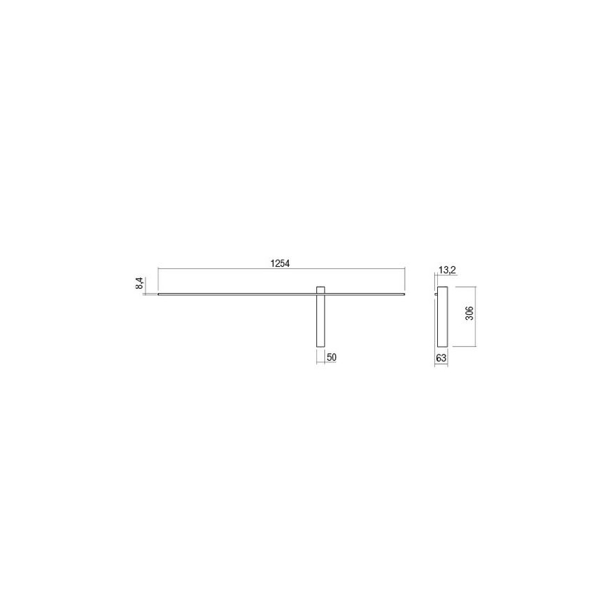 Redo 01-2200 - LED Nástěnné svítidlo TANGENT LED/14W/230V bílá