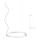 Redo 01-2202 - LED Lustr na lanku UNION LED/34W/230V CRI 90 3000K pr. 60 cm bílá