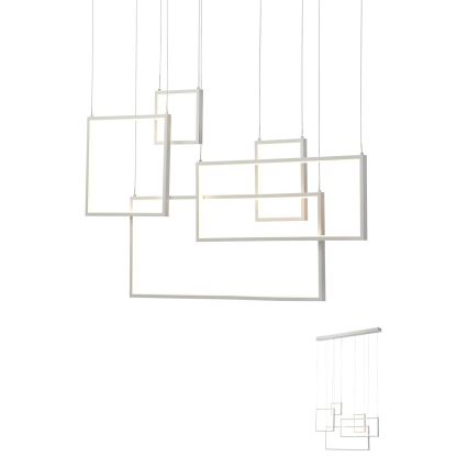 Redo 01-2316 - LED Stmívatelný lustr na lanku PLANA LED/80W/230V bílá