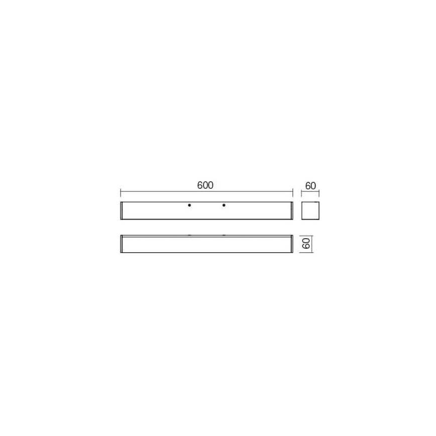 Redo 01-2327 - LED Koupelnové osvětlení zrcadla THELA LED/17W/230V 60 cm CRI 90 IP44