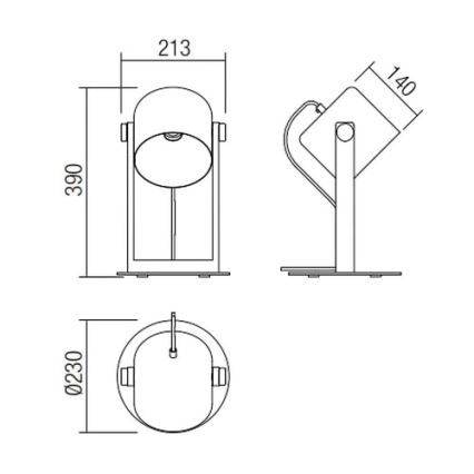 Redo 01-2404 - Stolní lampa POOH 1xE27/42W/230V buk