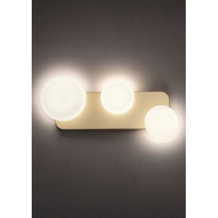 Redo 01-2472 - Nástěnné svítidlo LUMIEN 3xG9/10W/230V zlatá/bílá