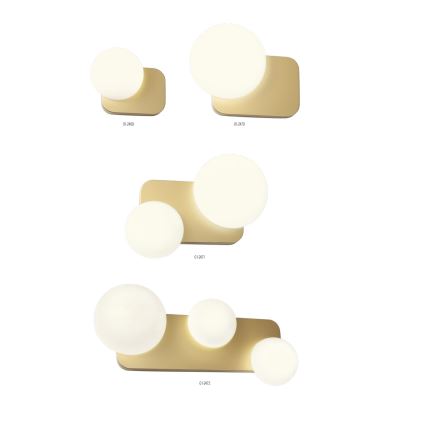 Redo 01-2472 - Nástěnné svítidlo LUMIEN 3xG9/10W/230V zlatá/bílá