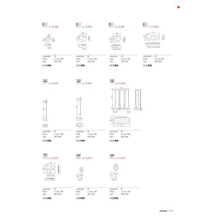 Redo 01-2472 - Nástěnné svítidlo LUMIEN 3xG9/10W/230V zlatá/bílá