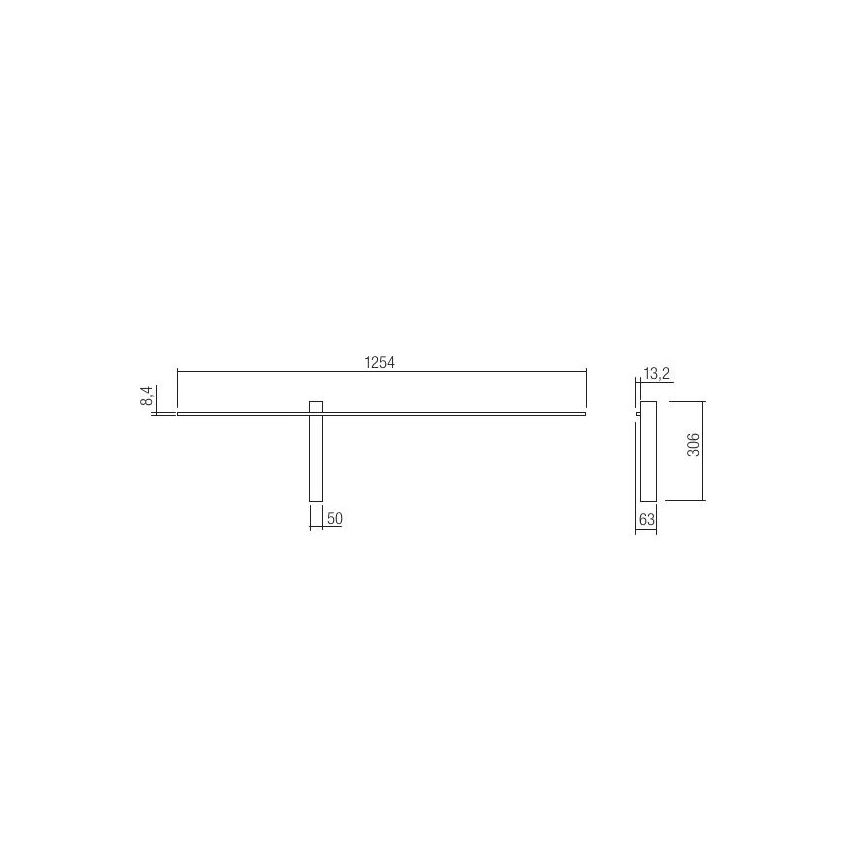 Redo 01-2479 - LED Nástěnné svítidlo TANGENT LED/14W/230V bílá