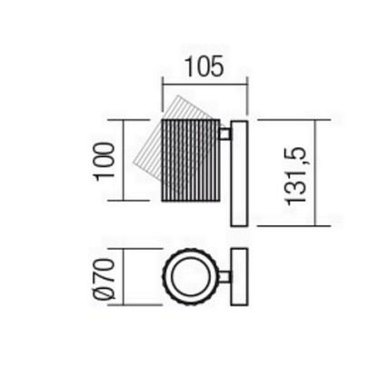 Redo 01-2548 - Nástěnné bodové svítidlo DELPHI 1xGU10/7W/230V bílá