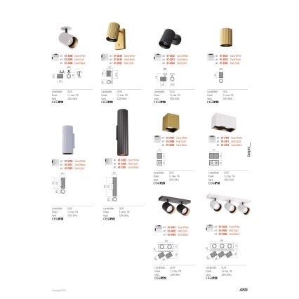 Redo 01-2555 - Bodové svítidlo DELPHI 1xGU10/7W/230V pr. 7 cm černá