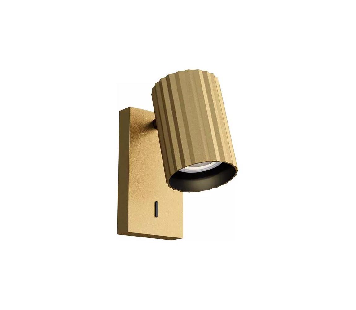 Redo 01-2582 - Nástěnné bodové svítidlo DELPHI 1xGU10/7W/230V zlatá 01-2582