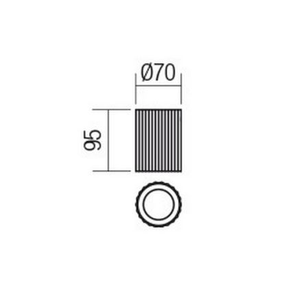 Redo 01-2585 - Bodové svítidlo DELPHI 1xGU10/7W/230V pr. 7 cm zlatá