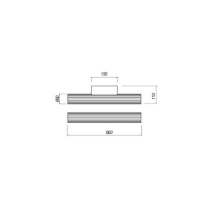 Redo 01-2591 - LED Koupelnové osvětlení zrcadla RIGAL LED/12W/230V 4000K 90 cm CRI 90 IP44 lesklý chrom/bílá