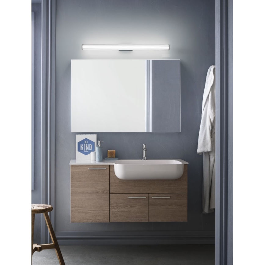 Redo 01-2593 - LED Koupelnové osvětlení zrcadla RIGAL LED/18W/230V 4000K 91 cm CRI 90 IP44 lesklý chrom/bílá